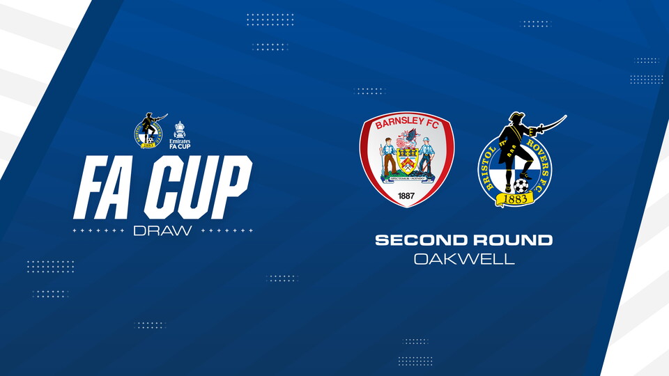 Rovers draw Barnsley in Emirates FA Cup second round Bristol Rovers FC